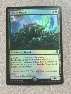Scute Swarm 203/280 Foil Promo, Zendikar Rising, Magic: The Gathering LP - Image 1