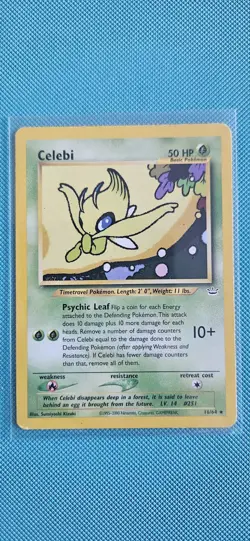 Pokemon TCG Neo Revelation 2001 Celebi Card 16/64 Non-Holo Rare, LP/NM Condition - Image 3