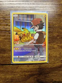 Pikachu Holo Card 241/236 Secret Sm-Cosmic Eclipse Edition NM/LP Condition - Image 1