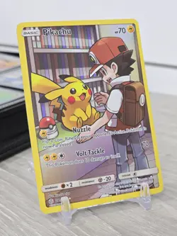 Pokemon Card TCG Pikachu Holo Card 241/236 Secret Sm-Cosmic Eclipse Edition NM - Image 1