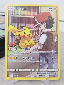 Pokemon Card TCG Pikachu Holo Card 241/236 Secret Sm-Cosmic Eclipse Edition NM - Image 3