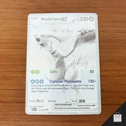 Reshiram EX 173/086 Sv: White Flare Pokemon Rare Brazilian Pack Fresh Card NM+ - Image 1