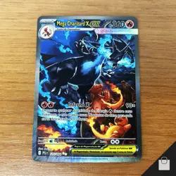 Mega Charizard X EX 125/094 Phantasmal Flames Pokemon Brazil Pack Fresh Card NM+ - Image 1