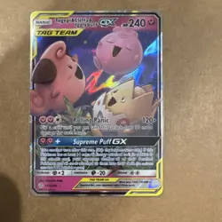 Pokemon Togepi & Cleffa & Igglybuff GX TAG TEAM 143/236 Sm-Cosmic Eclipse Holo - Image 1