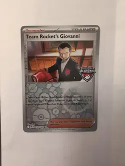 Pokemon TCG Team Rockets Giovanni 174/182 Regional Championship Promo - Image 1