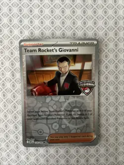 Pokemon TCG Team Rockets Giovanni 174/182 Regional Championships Promo - Image 1
