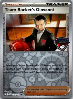 Team Rocket’s Giovanni 174/182 Pokemon TCG Regional Championship Promo - Image 1