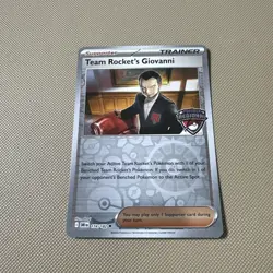 Pokemon TCG Team Rockets Giovanni 174/182 Regional Championship Stamped Promo 🔥 - Image 1