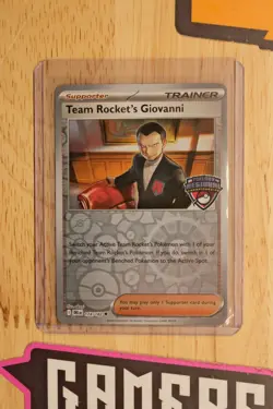 Pokemon TCG Team Rockets Giovanni 174/182 Regional Championship Promo 🔥 - Image 1