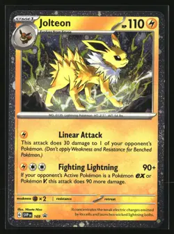 Jolteon - (Cosmos Holo) Rare SV: Scarlet & Violet Promo Cards 169 NM - Image 1