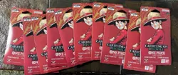 One Piece TCG Carrying On His Will Sleeved Booster OP-13 English Lot Of 10 - Image 1