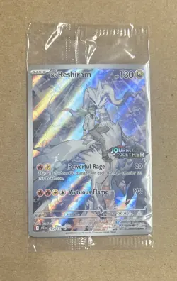 2025 Pokemon Journey Together N’s Reshiram Holo Card 167/159 Sealed - Image 1