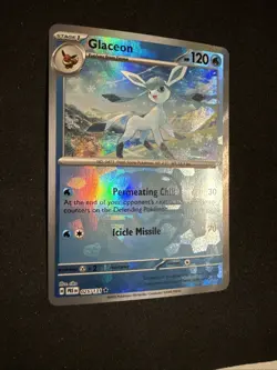 2025 Pokemon SV PRE Prismatic Evolutions Glaceon Reverse Holo Master Ball025/131 - Image 1