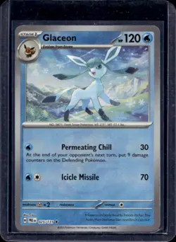 2025 Pokemon SV Prismatic Evolutions Glaceon Reverse Holo Master Ball #025/131 - Image 1