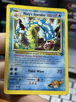 #6 Misty's Gyarados 13/132 Gym Challenge 2000 Holo Rare WOTC Pokemon - Image 5