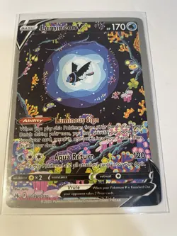 2023 POKEMON SWORD AND SHIELD CROWN ZENITH GG39 FULL ART/LUMINEON V ULTRA RARE - Image 2