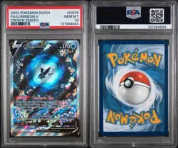 2023 POKEMON SWORD AND SHIELD CROWN ZENITH #GG39 FA/LUMINEON V PSA 10 - Image 3