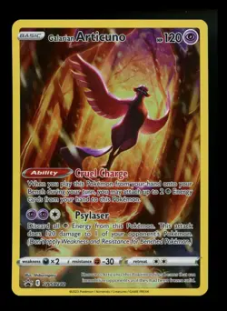 #3 Galarian Articuno SWSH282 Black Star Promo 2023 Holo Rare IR Pokemon Card TCG - Image 1
