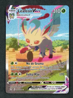2021 Pokemon Leafeon VMAX Alternate Art Secret 205/203 Evolving Skies Holo - Image 1