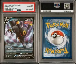 2021 Pokemon SWSH Evolving Skies Umbreon V 094/203 PSA 10 Gem Mint - Image 1