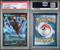 2021 Pokemon SWSH Evolving Skies Umbreon V 094/203 PSA 10 Gem Mint - Image 1