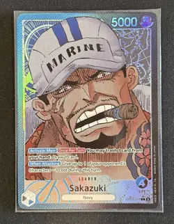 ONE PIECE Card Sakazuki OP05-041 Leader Alt Art AA - English - Near Mint - Image 1