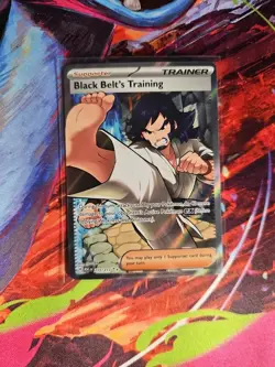 Black Belt's Training 255/217 ASC Holo Full Art Rare Pokemon TCG Card - Image 1