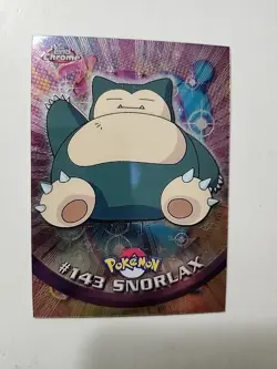 Topps Chrome 2000 Pokemon Series 3 Foil Snorlax Card #143 Near Mint Condition - Image 1