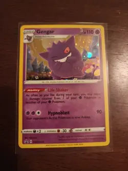 Gengar SWSH052 Holo Promo Card Sword & Shield Near Mint Condition - Image 1