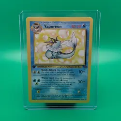 Vaporeon 1999 1st Edition Jungle Pokemon Card 28/64 Non-Holo - Image 1