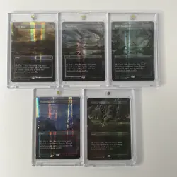 MTG Complete Set (5/5) *Dragonscale Foil* Fetch Lands MT/NM #0114-0118 Tarkir - Image 1