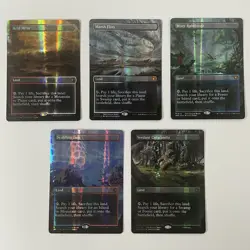 MTG Complete Set (5/5) *Dragonscale Foil* Fetch Lands MT/NM #0114-0118 Tarkir - Image 2