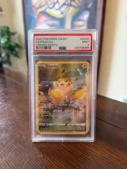 Pokemon - Pikachu - Crown Zenith GG - GG30/GG70 - Holo Rare- PSA 9 Mint - Image 1