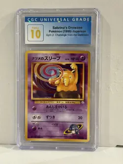 1999 Pokemon Japanese Gym 2 # 96 Sabrina's Drowzee CGC PRISTINE 10 - Image 1
