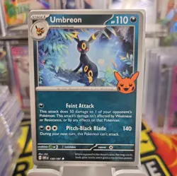 Pokemon TCG Halloween Trick Or Trade 2024 Umbreon #130/197 Regular Uncommon - Image 1