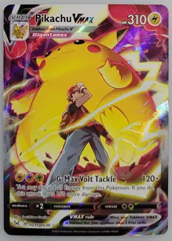 Pikachu VMAX TG17/TG30 Swsh11: Pokemon Lost Origin Trainer Gallery Holo NM - Image 1