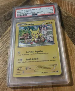 2016 POKEMON XY BLACK STAR PROMO BREAKPOINT BLISTERS #XY95 PIKACHU-HOLO PSA 7 - Image 1