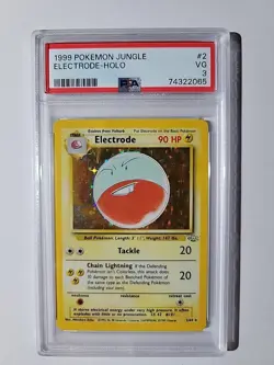 1999 POKEMON JUNGLE #2 ELECTRODE-HOLO PSA 3 - Image 1