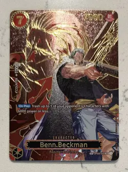 Benn Beckman (SP OP13) OP09-009 Carrying On His Will English One Piece TCG - Image 1