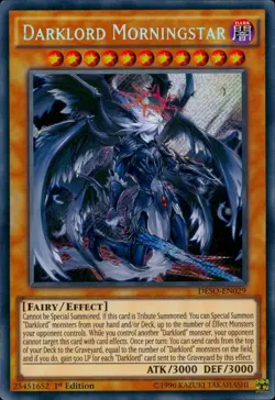Yugioh Darklord Morningstar DESO-EN029 Secret Rare 1st Edition - Image 5