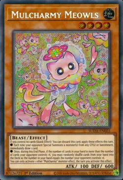 Yugioh Mulcharmy Meowls SUDA-EN025 Secret Rare 1st Edition - Image 5
