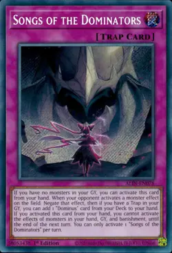 Yugioh Songs of the Dominators ALIN-EN078 Secret Rare 1st Edition - Image 3