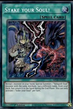 3x Yu-Gi-Oh - Stake Your Soul! - MP24-EN142 - Prismatic Secret Rare PLAYSET - Image 2