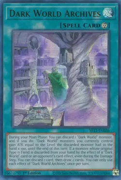 1X LP Dark World Archives - SR13-EN026 - Ultra Rare 1st Edition - Image 1