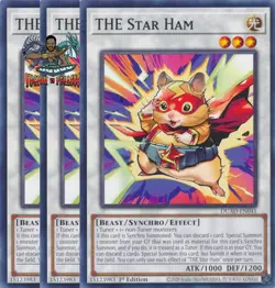 Yugioh! 3x THE Star Ham DUAD-EN041 Common 1st Ed NM - Image 1