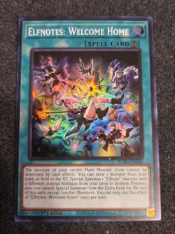 Yu-Gi-Oh! Elfnotes: Welcome Home Super Rare 1st NM BPRO-EN056 IN HAND! - Image 1
