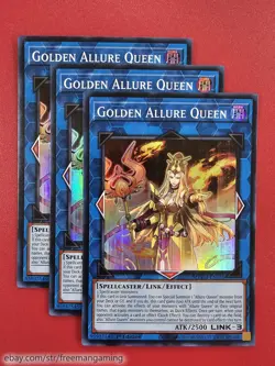 Yugioh Allure Queen Deck Core Set 21 card MZTM Golden Chaos Palace LV3 LV5 LV7 - Image 2