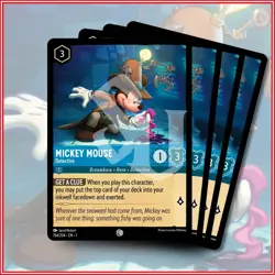 Disney Lorcana TCG: MICKEY MOUSE - DETECTIVE x4 | Common *IN STOCK* - Image 1