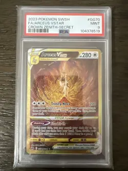 Pokemon TCG Arceus VSTAR Crown Zenith GG70/GG70 Secret Rare PSA 9 - Image 1