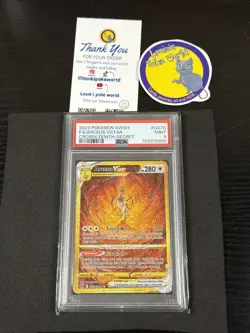 PSA 9 - Arceus VSTAR GG70/GG70 Crown Zenith Secret Rare Gold Card Pokemon TCG - Image 1